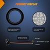 image:imageNilight LED Trailer Light Kit 4 Inch Round Tail Lights with Marker Light  Waterproof Brake Turn Reverse Tail and Marker Lighting with Flush Mount Design for 12V Trailers Trucks RVs Boats and CampersRed White 4Pcs