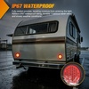 image:imageNilight LED Trailer Light Kit 4 Inch Round Tail Lights with Marker Light  Waterproof Brake Turn Reverse Tail and Marker Lighting with Flush Mount Design for 12V Trailers Trucks RVs Boats and CampersRed 2Pcs 40Led