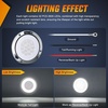 image:imageNilight LED Trailer Light Kit 4 Inch Round Tail Lights with Marker Light  Waterproof Brake Turn Reverse Tail and Marker Lighting with Flush Mount Design for 12V Trailers Trucks RVs Boats and CampersWhite screws 2Pcs 32Led