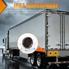 image:imageNilight LED Trailer Light Kit 4 Inch Round Tail Lights with Marker Light  Waterproof Brake Turn Reverse Tail and Marker Lighting with Flush Mount Design for 12V Trailers Trucks RVs Boats and CampersAmber 2Pcs 32Led Smoked Lens