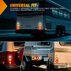 image:imageNilight LED Trailer Light Kit 4 Inch Round Tail Lights with Marker Light  Waterproof Brake Turn Reverse Tail and Marker Lighting with Flush Mount Design for 12V Trailers Trucks RVs Boats and CampersAmber 2Pcs 40Led