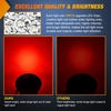 image:imageNilight LED Trailer Light Kit 4 Inch Round Tail Lights with Marker Light  Waterproof Brake Turn Reverse Tail and Marker Lighting with Flush Mount Design for 12V Trailers Trucks RVs Boats and CampersRed White 2Pcs