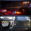 image:imageNilight LED Trailer Light Kit 4 Inch Round Tail Lights with Marker Light  Waterproof Brake Turn Reverse Tail and Marker Lighting with Flush Mount Design for 12V Trailers Trucks RVs Boats and CampersAmber 2Pcs