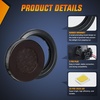image:imageNilight LED Trailer Light Kit 4 Inch Round Tail Lights with Marker Light  Waterproof Brake Turn Reverse Tail and Marker Lighting with Flush Mount Design for 12V Trailers Trucks RVs Boats and CampersWhite 2Pcs 32Led Smoked Lens
