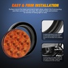 image:imageNilight LED Trailer Light Kit 4 Inch Round Tail Lights with Marker Light  Waterproof Brake Turn Reverse Tail and Marker Lighting with Flush Mount Design for 12V Trailers Trucks RVs Boats and CampersAmber 2Pcs