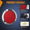 image:imageNilight LED Trailer Light Kit 4 Inch Round Tail Lights with Marker Light  Waterproof Brake Turn Reverse Tail and Marker Lighting with Flush Mount Design for 12V Trailers Trucks RVs Boats and CampersRed screws 2Pcs 32Led