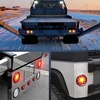 image:imageNilight LED Trailer Light Kit 4 Inch Round Tail Lights with Marker Light  Waterproof Brake Turn Reverse Tail and Marker Lighting with Flush Mount Design for 12V Trailers Trucks RVs Boats and CampersRed Amber 2Pcs