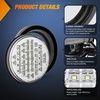 image:imageNilight LED Trailer Light Kit 4 Inch Round Tail Lights with Marker Light  Waterproof Brake Turn Reverse Tail and Marker Lighting with Flush Mount Design for 12V Trailers Trucks RVs Boats and CampersWhite 2Pcs 40Led