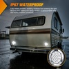 image:imageNilight LED Trailer Light Kit 4 Inch Round Tail Lights with Marker Light  Waterproof Brake Turn Reverse Tail and Marker Lighting with Flush Mount Design for 12V Trailers Trucks RVs Boats and CampersWhite chrome 2Pcs 12Led