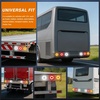 image:imageNilight LED Trailer Light Kit 4 Inch Round Tail Lights with Marker Light  Waterproof Brake Turn Reverse Tail and Marker Lighting with Flush Mount Design for 12V Trailers Trucks RVs Boats and CampersWhite screws 2Pcs 32Led