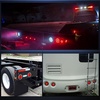 image:imageNilight LED Trailer Light Kit 4 Inch Round Tail Lights with Marker Light  Waterproof Brake Turn Reverse Tail and Marker Lighting with Flush Mount Design for 12V Trailers Trucks RVs Boats and CampersRed screws 2Pcs