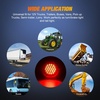 image:imageNilight LED Trailer Light Kit 4 Inch Round Tail Lights with Marker Light  Waterproof Brake Turn Reverse Tail and Marker Lighting with Flush Mount Design for 12V Trailers Trucks RVs Boats and CampersRed screws 2Pcs