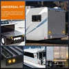 image:imageNilight LED Trailer Light Kit 4 Inch Round Tail Lights with Marker Light  Waterproof Brake Turn Reverse Tail and Marker Lighting with Flush Mount Design for 12V Trailers Trucks RVs Boats and CampersAmber 2Pcs 32Led
