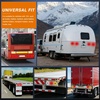 image:imageNilight LED Trailer Light Kit 4 Inch Round Tail Lights with Marker Light  Waterproof Brake Turn Reverse Tail and Marker Lighting with Flush Mount Design for 12V Trailers Trucks RVs Boats and CampersRed 2Pcs 32Led Smoked Lens