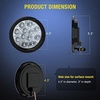 image:imageNilight LED Trailer Light Kit 4 Inch Round Tail Lights with Marker Light  Waterproof Brake Turn Reverse Tail and Marker Lighting with Flush Mount Design for 12V Trailers Trucks RVs Boats and CampersWhite 2Pcs