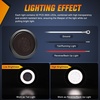 image:imageNilight LED Trailer Light Kit 4 Inch Round Tail Lights with Marker Light  Waterproof Brake Turn Reverse Tail and Marker Lighting with Flush Mount Design for 12V Trailers Trucks RVs Boats and CampersWhite 2Pcs 32Led Smoked Lens