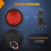 image:imageNilight LED Trailer Light Kit 4 Inch Round Tail Lights with Marker Light  Waterproof Brake Turn Reverse Tail and Marker Lighting with Flush Mount Design for 12V Trailers Trucks RVs Boats and CampersRed 2Pcs 40Led
