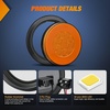 image:imageNilight LED Trailer Light Kit 4 Inch Round Tail Lights with Marker Light  Waterproof Brake Turn Reverse Tail and Marker Lighting with Flush Mount Design for 12V Trailers Trucks RVs Boats and CampersAmber 2Pcs 32Led