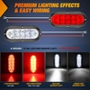 image:imageNilight LED Trailer Light Kit Oval Tail Lights amp Round Marker for Truck RV  Waterproof Flush Mount Kit with Plug Grommet Pigtail Hardwired Stop Turn Tail Clearance Lights for Trailer Truck RV
