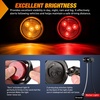 image:imageNilight LED Trailer Light Kit Oval Tail Lights amp Round Marker for Truck RV  Waterproof Flush Mount Kit with Plug Grommet Pigtail Hardwired Stop Turn Tail Clearance Lights for Trailer Truck RV