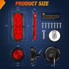 image:imageNilight LED Trailer Light Kit Oval Tail Lights amp Round Marker for Truck RV  Waterproof Flush Mount Kit with Plug Grommet Pigtail Hardwired Stop Turn Tail Clearance Lights for Trailer Truck RV