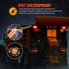 image:imageNilight LED Trailer Light Kit Oval Tail Lights amp Round Marker for Truck RV  Waterproof Flush Mount Kit with Plug Grommet Pigtail Hardwired Stop Turn Tail Clearance Lights for Trailer Truck RV