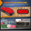 image:imageNilight LED Trailer Light Kit Oval Tail Lights with Diamond Marker Light  Waterproof Surface Mount Stop Turn Tail Side Marker Lighting for 12V Trailers Boats Campers RVs Trucks Vans and Caravans