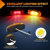 image:imageNilight LED Trailer Light Kit Oval Tail Lights with Diamond Marker Light  Waterproof Surface Mount Stop Turn Tail Side Marker Lighting for 12V Trailers Boats Campers RVs Trucks Vans and Caravans