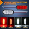 image:imageNilight LED Trailer Light Kit Oval Tail Lights with Diamond Marker Light  Waterproof Surface Mount Stop Turn Tail Side Marker Lighting for 12V Trailers Boats Campers RVs Trucks Vans and Caravans