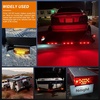 image:imageNilight LED Trailer Light Kit Rectangular Submersible for Utility Trailers  Fully Sealed Kit with Stop Turn Tail License Marker Lights ID Light Bar Wiring Harness for 12V Trailers Boats and SnowmobilesRed Trailer Light wMarker Lights wID Bar