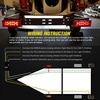 image:imageNilight LED Trailer Light Kit Rectangular Submersible for Utility Trailers  Fully Sealed Kit with Stop Turn Tail License Marker Lights ID Light Bar Wiring Harness for 12V Trailers Boats and SnowmobilesRed Trailer Light w11LED ID Bar wMarker Lights