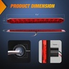 image:imageNilight LED Trailer Light Kit Rectangular Submersible for Utility Trailers  Fully Sealed Kit with Stop Turn Tail License Marker Lights ID Light Bar Wiring Harness for 12V Trailers Boats and SnowmobilesRed Trailer Light w11LED ID Bar wMarker Lights