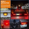 image:imageNilight LED Trailer Light Kit Rectangular Submersible for Utility Trailers  Fully Sealed Kit with Stop Turn Tail License Marker Lights ID Light Bar Wiring Harness for 12V Trailers Boats and SnowmobilesRed Trailer Light w Marker Lights