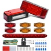 Red Trailer Light w/11LED ID Bar w/Marker Lights