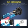 image:imageNilight 6 Gang Rocker Switch Panel IP67 Waterproof 12V24V OnOff Blue  3Pin Toggle Switches Aluminum Panel for Automotive Marine Boat Car Camper Truck Vehicles LightsBlue Waterproof