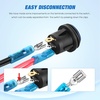 image:imageNilight 6 Gang Rocker Switch Panel IP67 Waterproof 12V24V OnOff Blue  3Pin Toggle Switches Aluminum Panel for Automotive Marine Boat Car Camper Truck Vehicles LightsBlue Waterproof 6 Gang