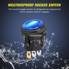 image:imageNilight 6 Gang Rocker Switch Panel IP67 Waterproof 12V24V OnOff Blue  3Pin Toggle Switches Aluminum Panel for Automotive Marine Boat Car Camper Truck Vehicles LightsBlue Waterproof
