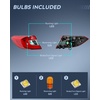 image:imageNilight Taillight Assembly Compatible with 2016 2017 Honda Accord Sedan  Fit Ex ExL Lx LXS Touring Sport Hybrid Outer Tail Light OE Style Rear Lamp Replacement Driver Side wHalogen LED BulbsPair of Driver and Passenger Side