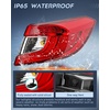 image:imageNilight Taillight Assembly Compatible with 2016 2017 Honda Accord Sedan  Fit Ex ExL Lx LXS Touring Sport Hybrid Outer Tail Light OE Style Rear Lamp Replacement Driver Side wHalogen LED BulbsPassenger Side