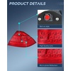 image:imageNilight Taillight Assembly Compatible with 2016 2017 Honda Accord Sedan  Fit Ex ExL Lx LXS Touring Sport Hybrid Outer Tail Light OE Style Rear Lamp Replacement Driver Side wHalogen LED BulbsPassenger Side