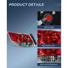 image:imageNilight Taillight Assembly Compatible with 2016 2017 Honda Accord Sedan  Fit Ex ExL Lx LXS Touring Sport Hybrid Outer Tail Light OE Style Rear Lamp Replacement Driver Side wHalogen LED BulbsPair of Driver and Passenger Side
