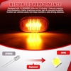 image:imageNilight Oval Side Marker Lights 2PCS Amber 10 LEDs Surface Mount 12V10LED Amber 2Pcs