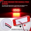 image:imageNilight Oval Side Marker Lights 2PCS Amber 10 LEDs Surface Mount 12V13LED Red 2Pcs