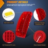 image:imageNilight Oval Side Marker Lights 2PCS Amber 10 LEDs Surface Mount 12V21LED Red 2Pcs