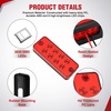 image:imageNilight Oval Side Marker Lights 2PCS Amber 10 LEDs Surface Mount 12V8LED Red Amber 10Pcs