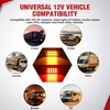 image:imageNilight Oval Side Marker Lights 2PCS Amber 10 LEDs Surface Mount 12V8LED Red Amber 10Pcs