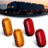 10LED Red Amber 4Pcs